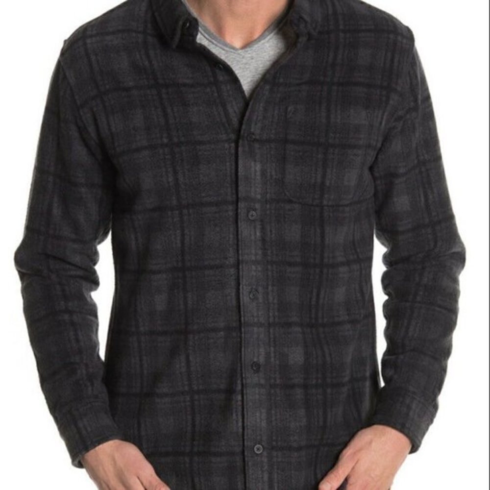 hreads 4 Thought Button Up Fleece Jacket Shirt NWT